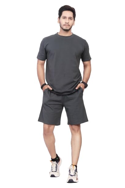 Men's Cotton Printed Night Suit Set of Top & Shorts|| Men's Pyjama Set || T-Shirt and Shorts Set for Men || Night Wear for Men || Night Suit for Men - Image 3