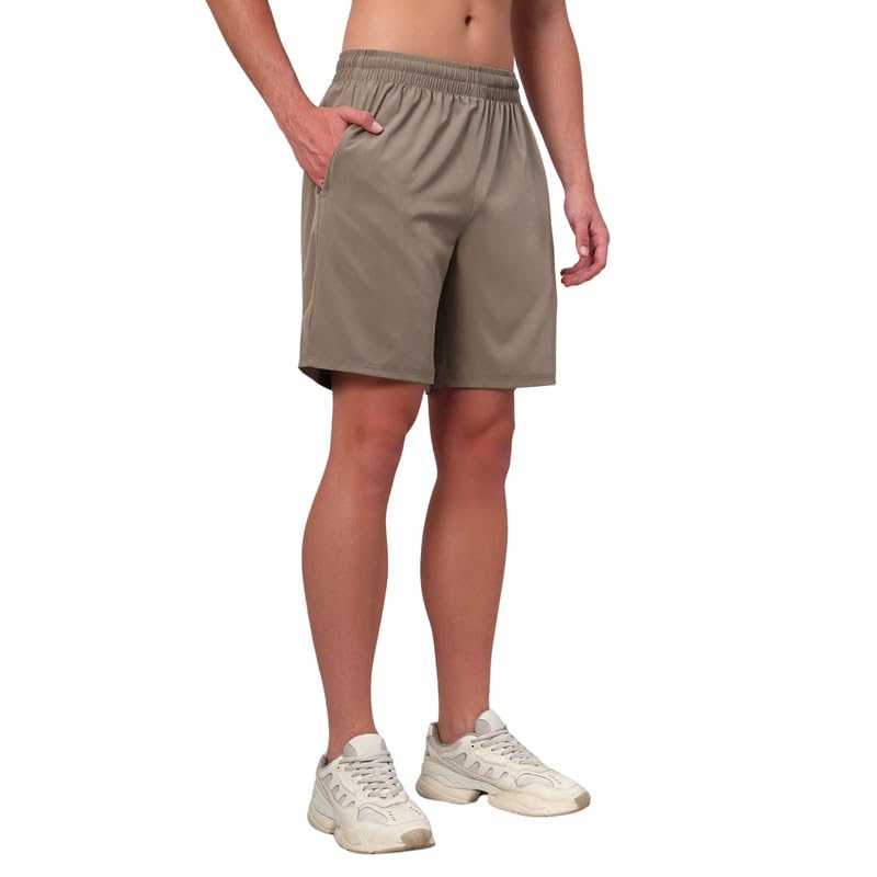 ATICX Polyester Shorts for Men - Quick Dry Lightweight with Zipper Pockets - Gym, Running, Jogging, Training Half Pants for Basketball, Swimming, Badminton, Cycling, Football, Outdoor & Home Wear - Image 19