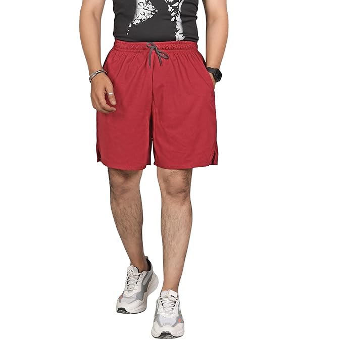 Seemoo Men's Outdoor Quick Dry Lightweight Sports Shorts with 2 Pockets, Breathable Hiking Running Gym Workout Athletic Shorts - Image 3