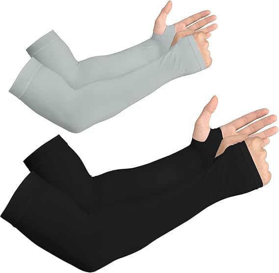 MIZUNA Sun Protection Arm Sleeves Hand gloves For Men & Women,Thumb Holes UPF 50 Arm Cover for Biking,Cricket,Cycling, Golf, Outdoor Sports - Image 9
