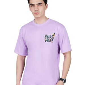 London Hills Men's Cotton Oversized Fit Casual Printed Round Neck, Oversized Longline Drop Shoulder Boho Style T-Shirt