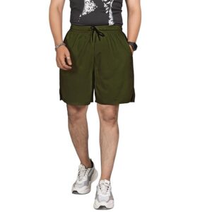 Seemoo Men's Outdoor Quick Dry Lightweight Sports Shorts with 2 Pockets, Breathable Hiking Running Gym Workout Athletic Shorts