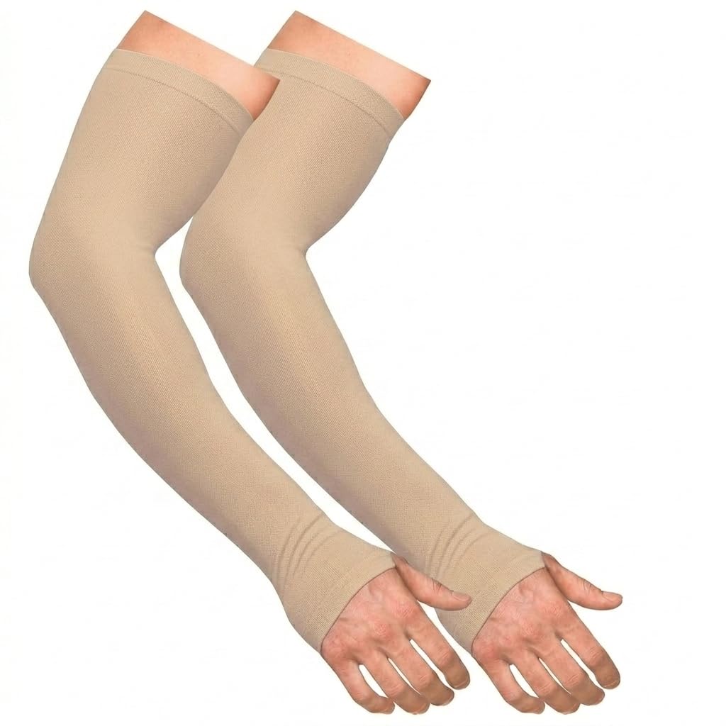Premium Unisex Arm Sleeves | UV Protection, Stretchable & Breathable | Anti-Slip Cooling Sleeves for Sports, Driving, Cycling & Outdoor Activities
