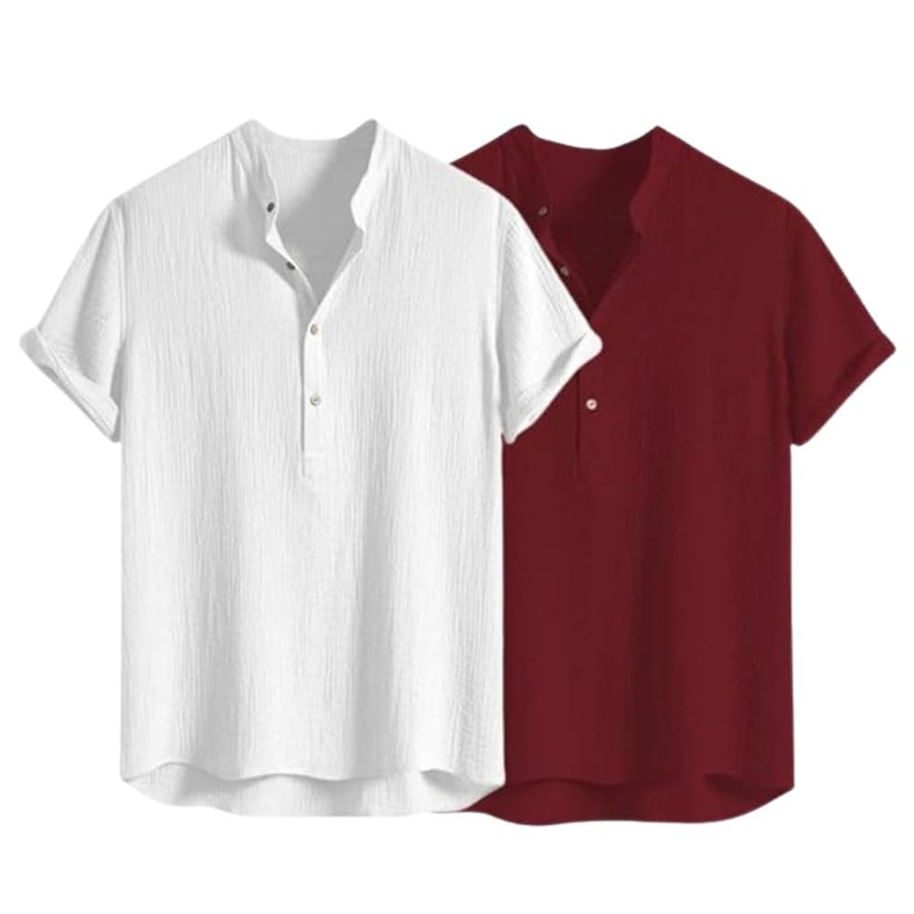 Leriya Fashion Tshirt for Man | T Shirt for Mans | Mens TShirt's | Collarless T- Shirt for Mens | Half Sleeve Tshirt for Men (Available in Plus Sizes) Polycotton, Regular Fit - Image 6