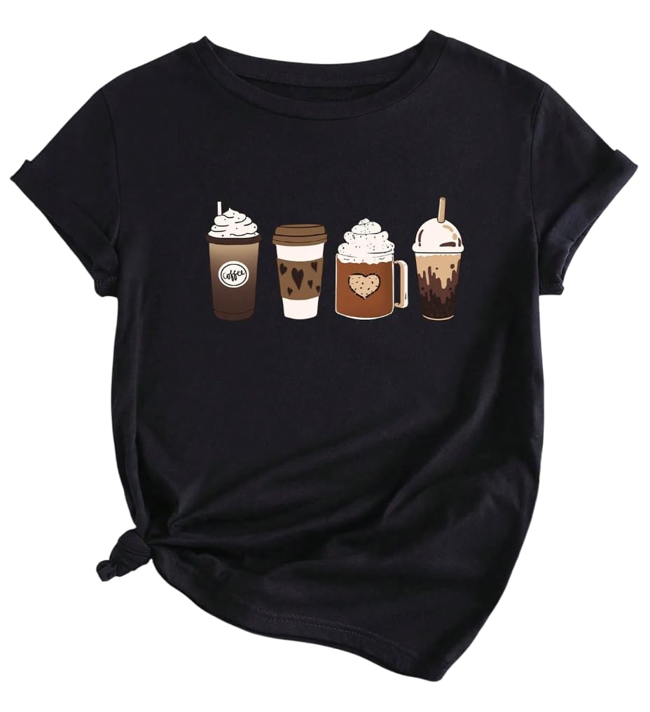 Jawdrobe Cotton Blend Oversized Fit Half Sleeve Printed Round Neck T-Shirt for Women | Aesthetic Summer Wear - Image 7