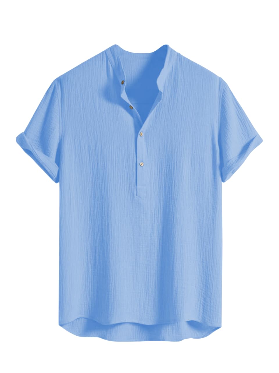 Leriya Fashion Tshirt for Man | T Shirt for Mans | Mens TShirt's | Collarless T- Shirt for Mens | Half Sleeve Tshirt for Men (Available in Plus Sizes) Polycotton, Regular Fit - Image 7