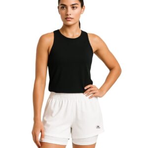 Women's 2-in-1 Athletic Shorts, Built-in Liner, Quick-Dry Running Shorts