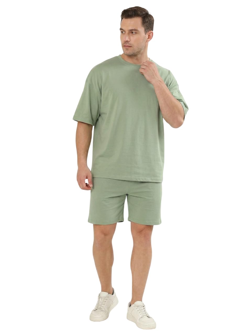 Kvetoo Men Cotton T Shirt and Shorts Set Co Ord Set for Men Summer Casual Lounge Wear Gym Workout T Shirt Shorts Combo Half Sleeve Comfortable Cotton Outfit