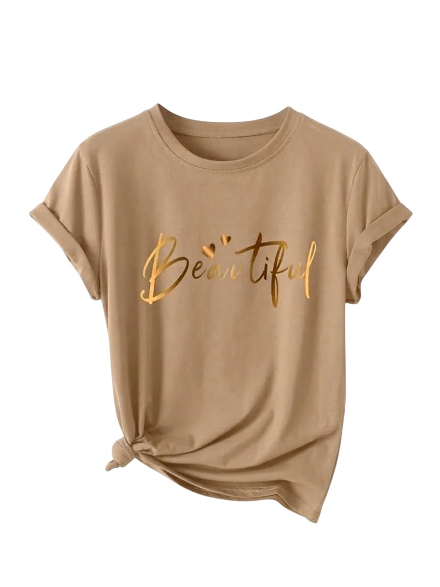 Jawdrobe Women's Cotton Printed T-Shirt – Casual & Comfortable Short Sleeve - Image 2