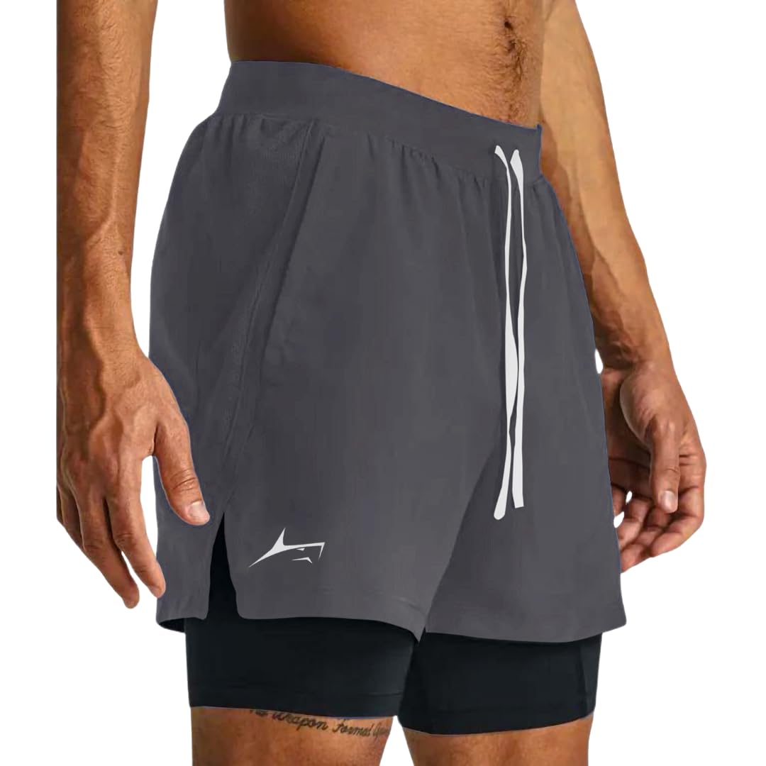 PROSHARX 2 in 1 Active Dual Shorts with Inner Tights Layer | Men's Double Layer Short for Running, Gym & Sports - Image 4