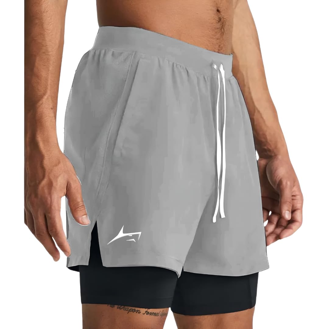 PROSHARX 2 in 1 Active Dual Shorts with Inner Tights Layer | Men's Double Layer Short for Running, Gym & Sports - Image 6