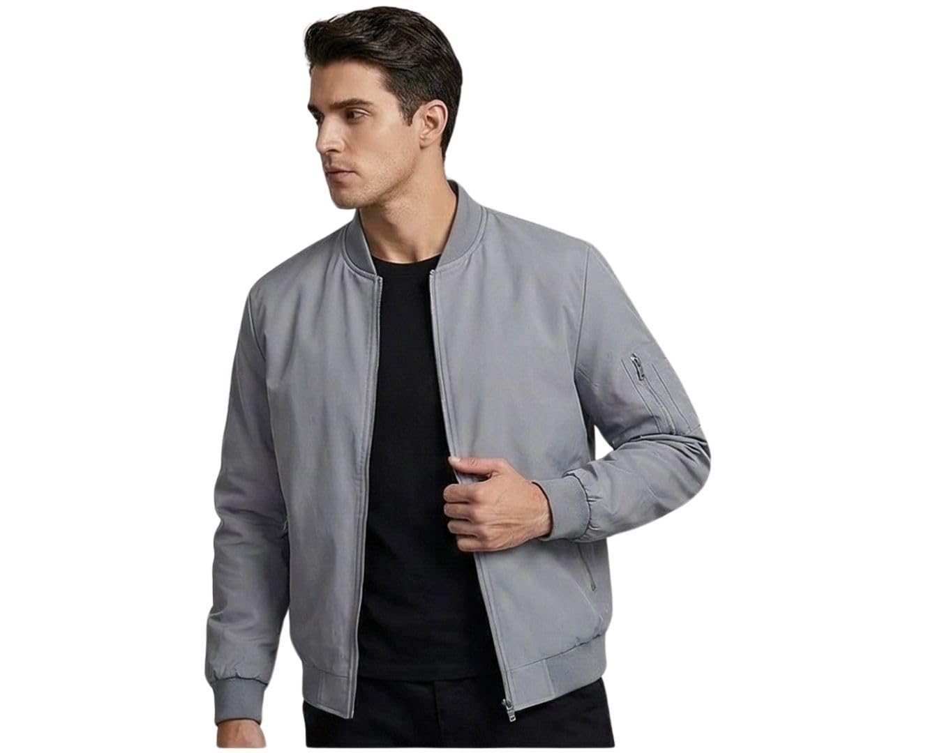MIA FASHION SUNSCREEN JACKET Men's Travel Nylon Solid Plain Sports Summer Gym Workout Running Travel Trekking and Sunscreen Jacket for Men Nylon Casual Wear - Image 4