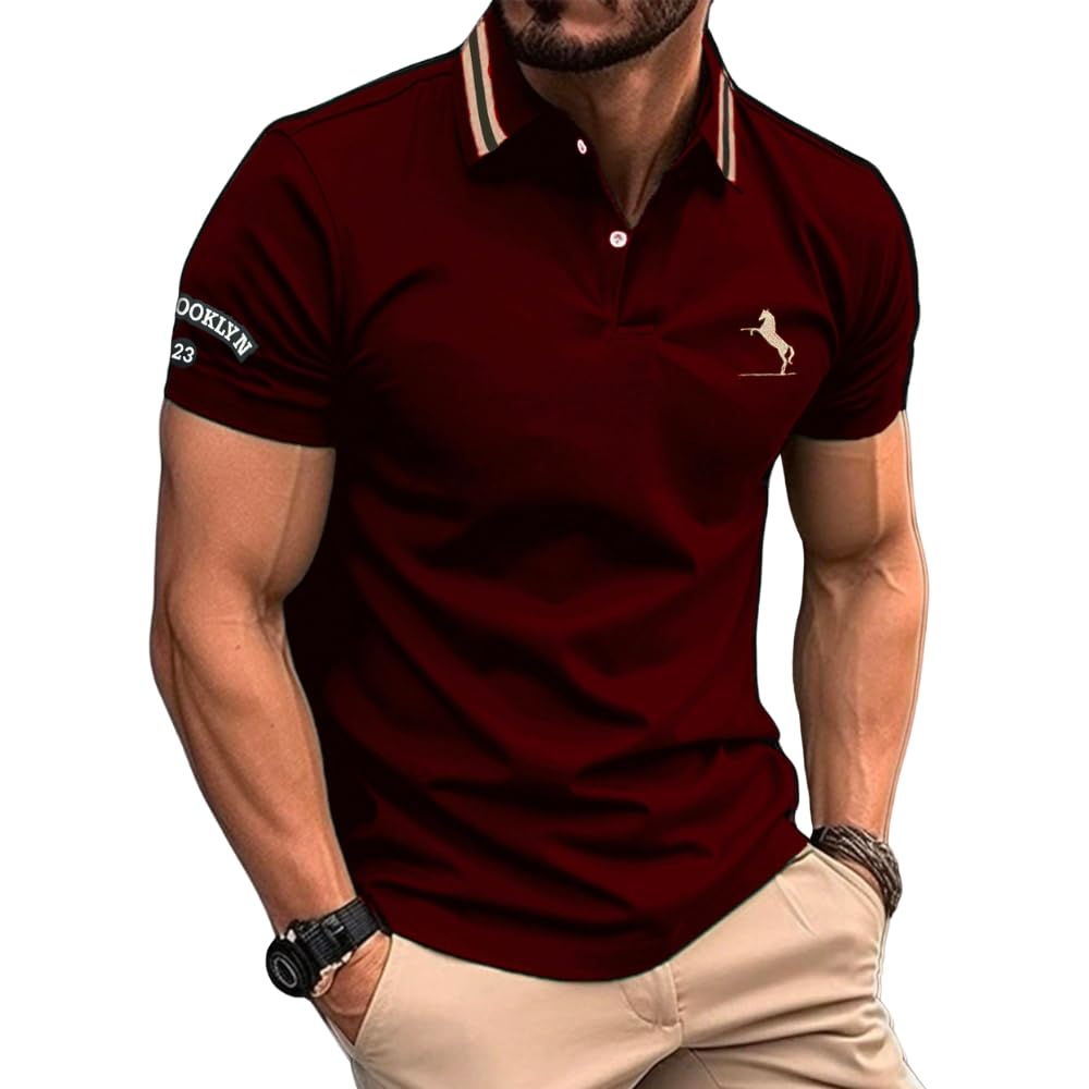 GRECIILOOKS Polo T-Shirt for Men – Cotton Short Sleeve Regular Fit Tee | Perfect for Golf, Travel & Outdoor Casual Look (Available in Plus Size) - Image 6
