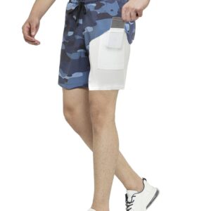 TRUEREVO - 2 in 1 Running Sports Shorts for Men with Mobile Phone Pocket - Quick Dry & Lightweight Moisture-Wicking Active Wear, Gym Shorts for Men Workout - Double Layer Half Pant with Inner Tights