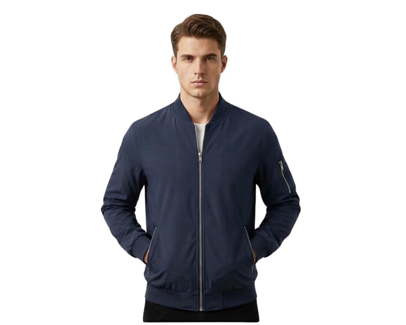MIA FASHION SUNSCREEN JACKET Men's Travel Nylon Solid Plain Sports Summer Gym Workout Running Travel Trekking and Sunscreen Jacket for Men Nylon Casual Wear - Image 2