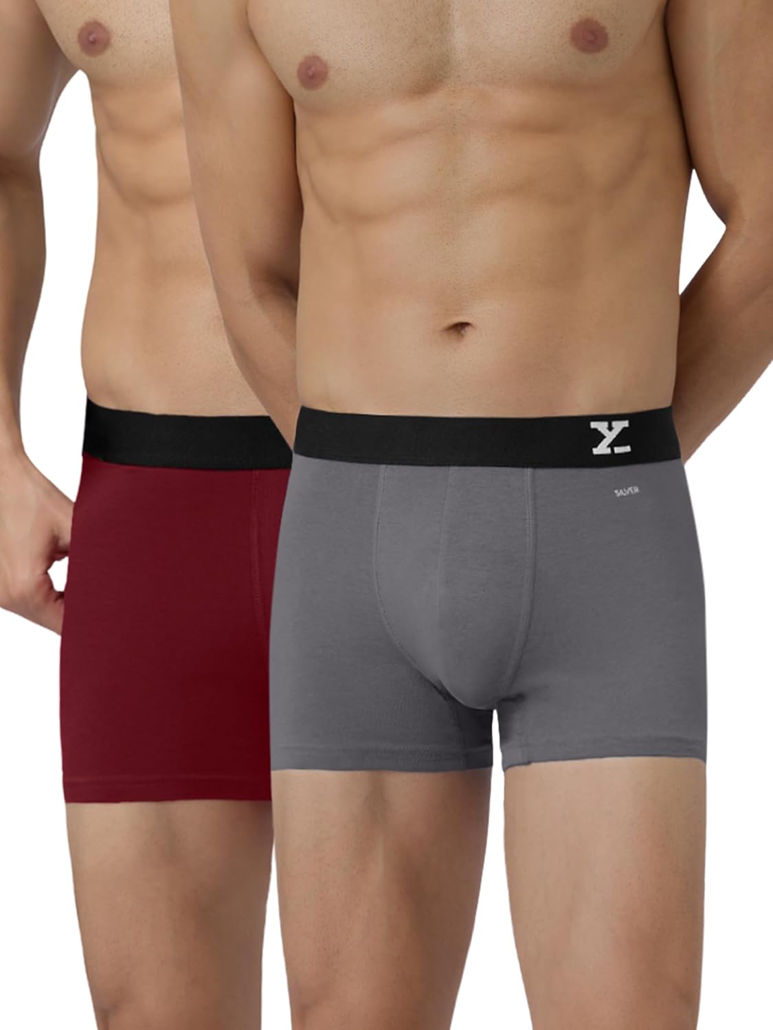 XYXX Men's Aero Super Combed Cotton Regular Fit Solid Antimicrobial Trunks with No Marks Waistband (Pack of 2) - Image 8
