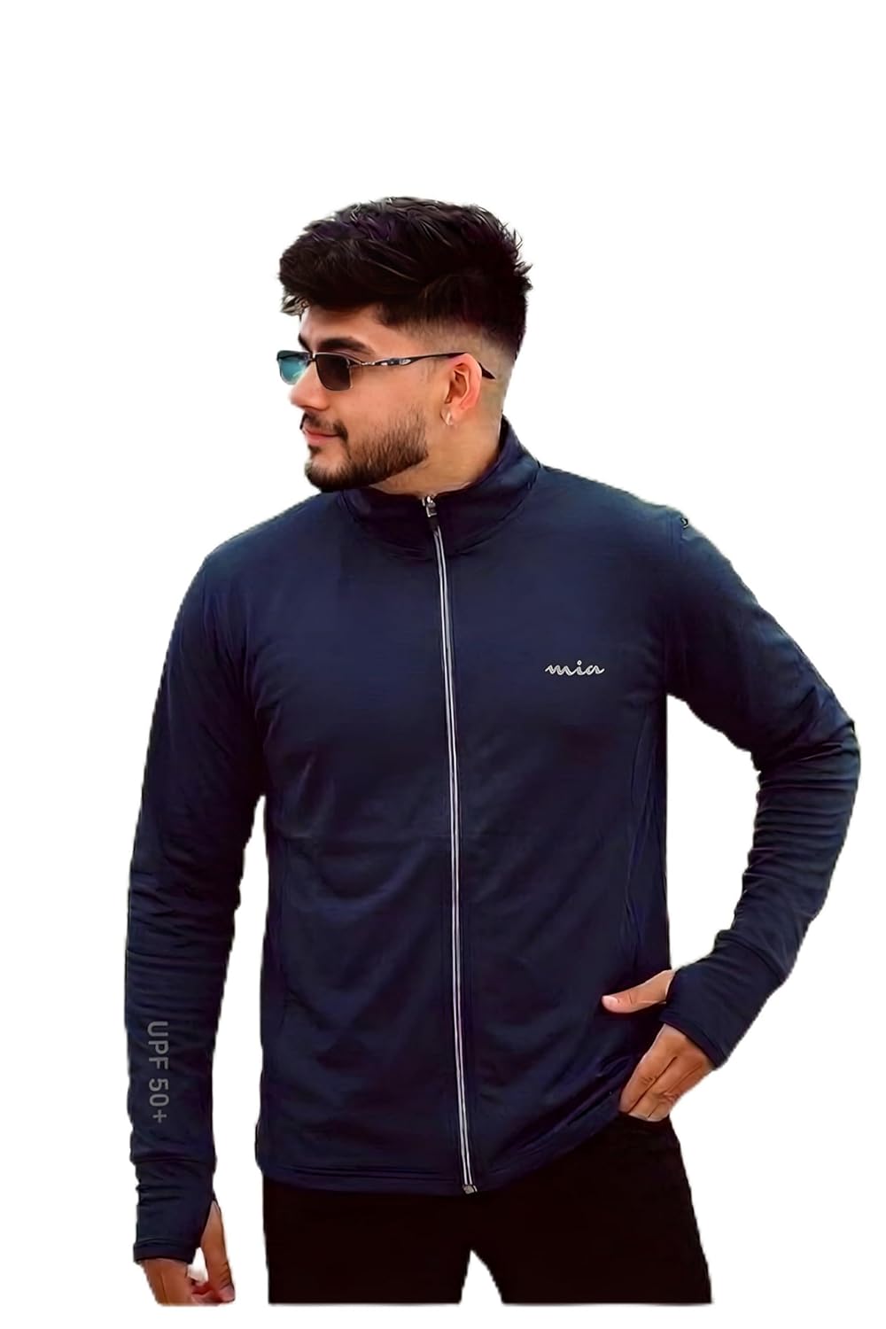 MIA FASHION Men's Sunscreen Jacket with UPF 50+ UV Protection – Lightweight Breathable Quick Dry Summer Jacket for Sun & Pollution Protection, Ideal for Biking, Gym, Hiking & Outdoor Sports - Image 2