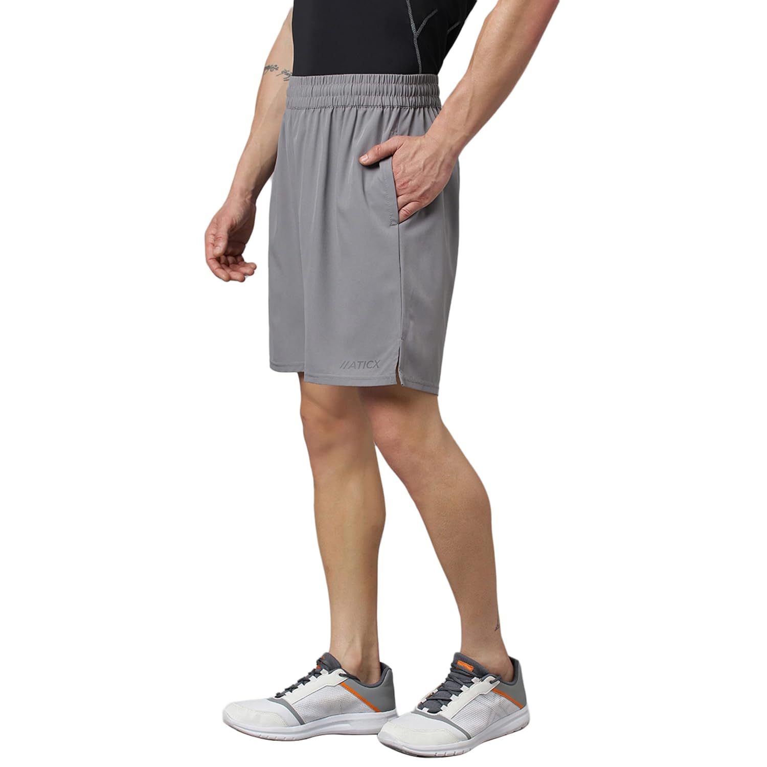 ATICX Polyester Shorts for Men - Quick Dry Lightweight with Zipper Pockets - Gym, Running, Jogging, Training Half Pants for Basketball, Swimming, Badminton, Cycling, Football, Outdoor & Home Wear - Image 21