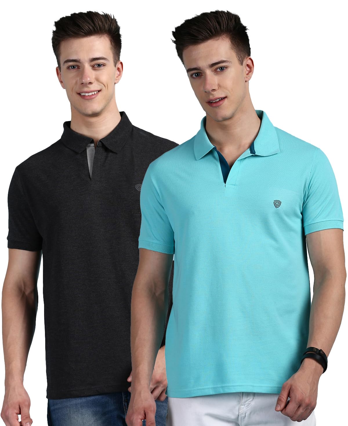 Lux Cozi Mens Cotton Solid Relaxed Fit Polo Shirt - Image 12
