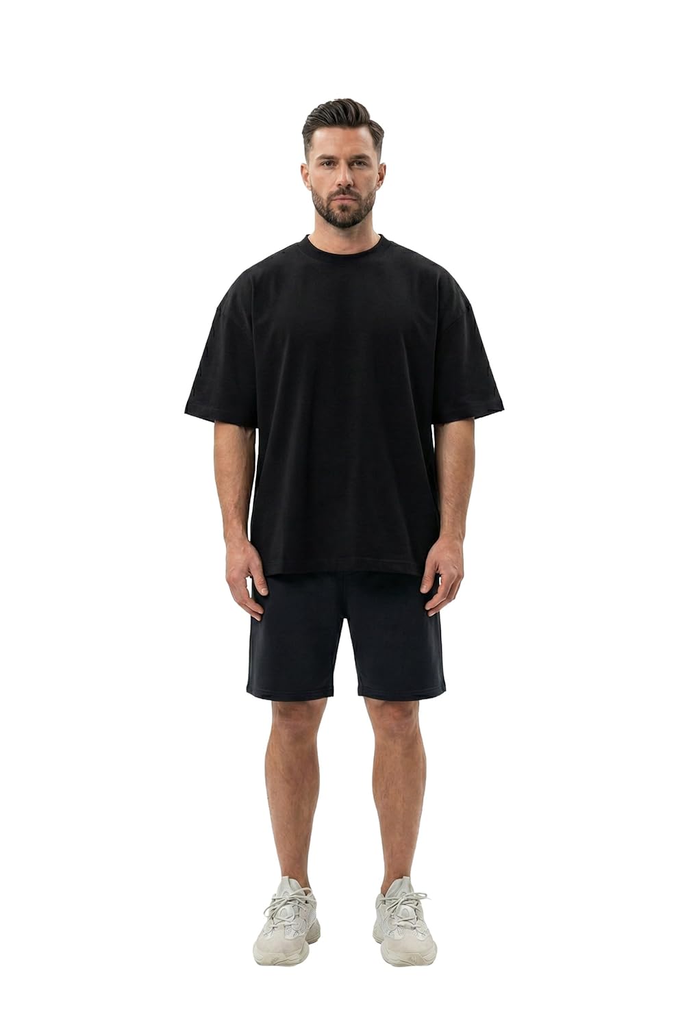 Kvetoo Men Cotton T Shirt and Shorts Set Co Ord Set for Men Summer Casual Lounge Wear Gym Workout T Shirt Shorts Combo Half Sleeve Comfortable Cotton Outfit - Image 4