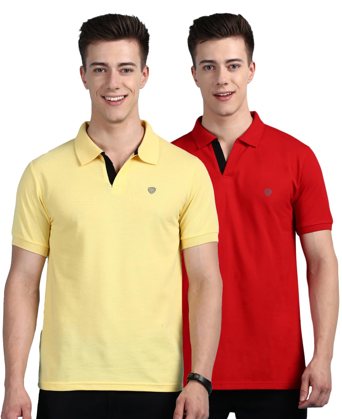Lux Cozi Mens Cotton Solid Relaxed Fit Polo Shirt - Image 16