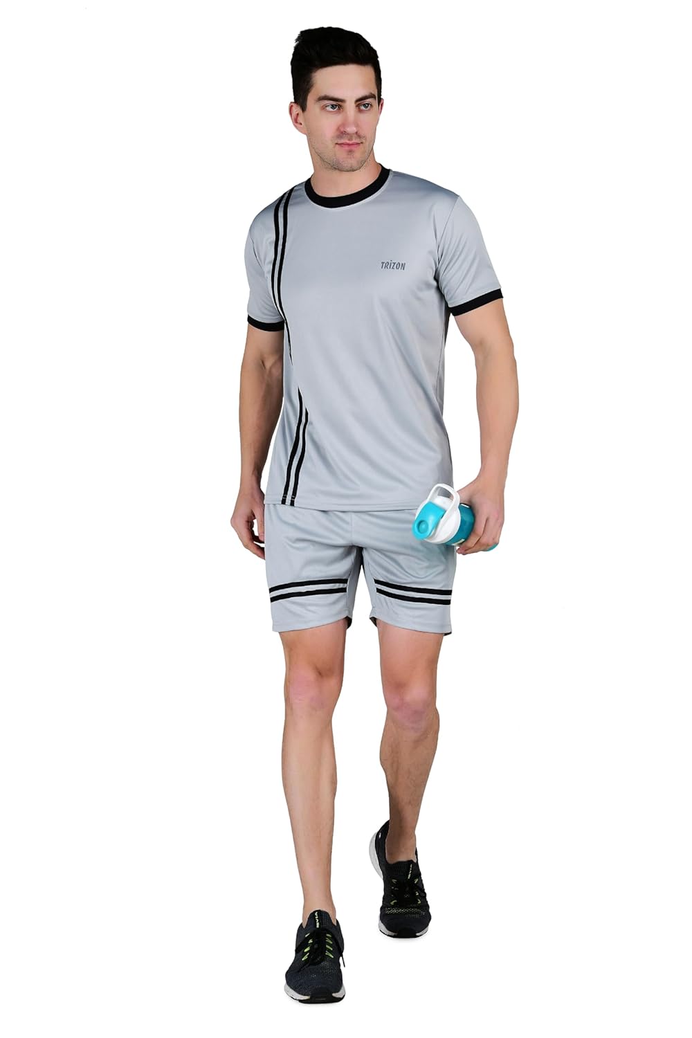 Lycra T-Shirt and Shorts Set for Men,Night Wear for Men,Men's Pyjama Set