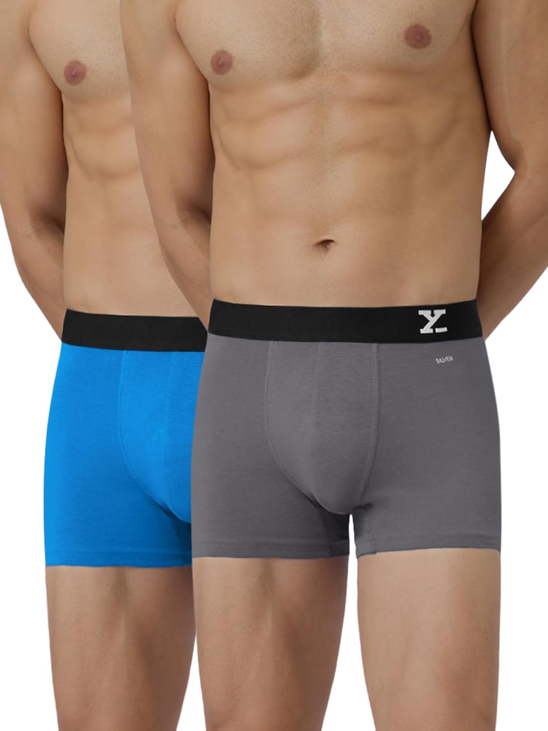 XYXX Men's Aero Super Combed Cotton Regular Fit Solid Antimicrobial Trunks with No Marks Waistband (Pack of 2) - Image 2
