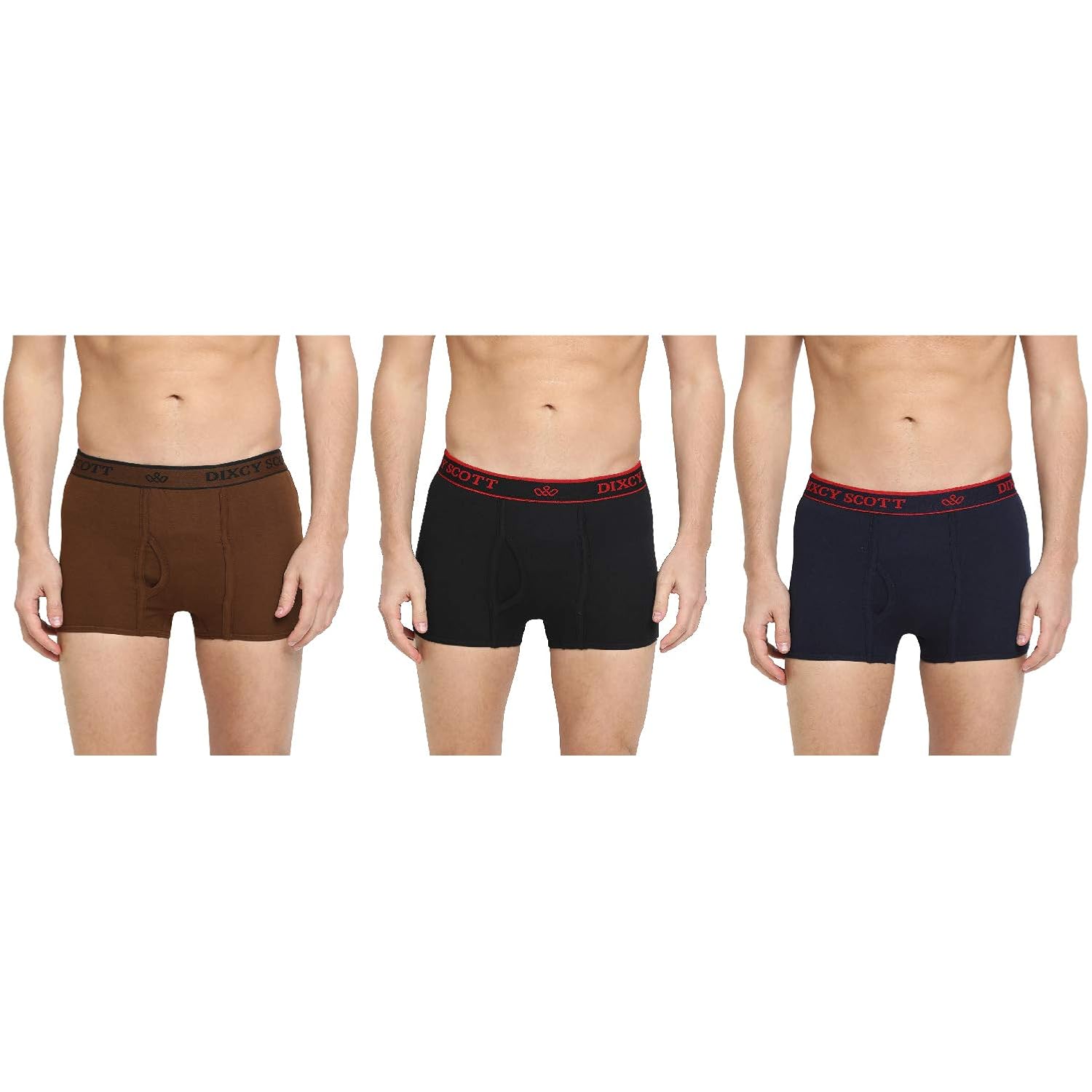 Dixcy Scott Originals Men 100% Combed Cotton Long Trunk (Pack of 3) (Assorted) - Image 13