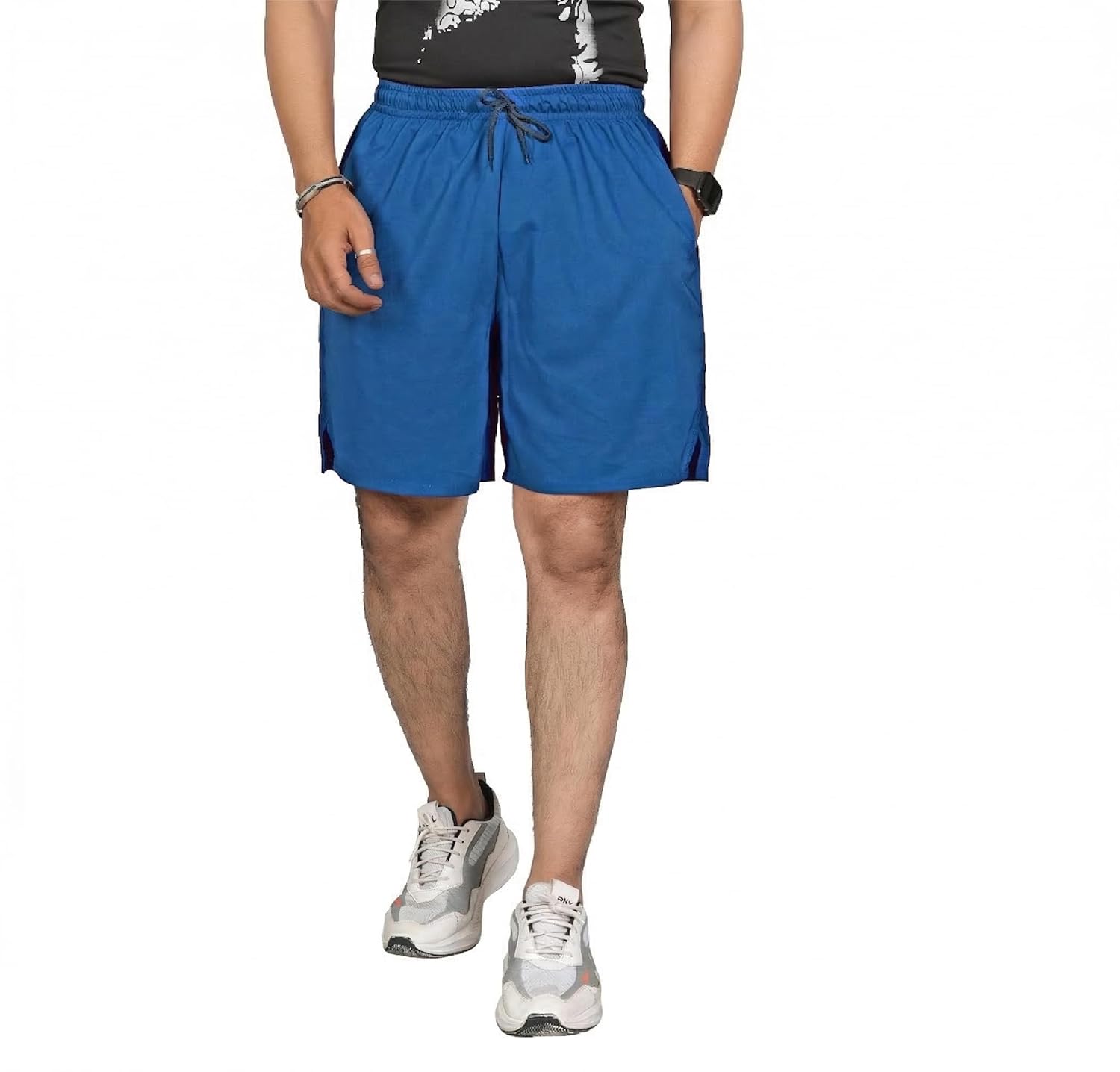 Seemoo Men's Outdoor Quick Dry Lightweight Sports Shorts with 2 Pockets, Breathable Hiking Running Gym Workout Athletic Shorts - Image 6