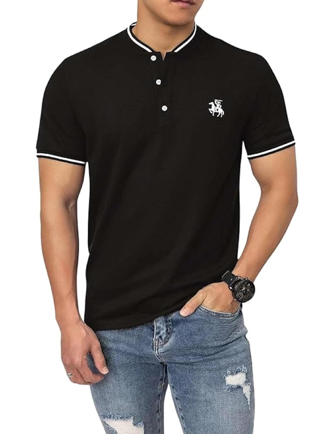 Lymio Polo T Shirt for Men || T Shirt for Man || Collar T Shirt Style Men (Packs Also Available) (Polo-06-10) - Image 5