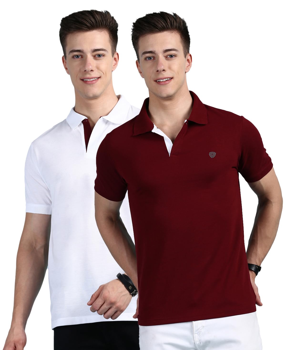 Lux Cozi Mens Cotton Solid Relaxed Fit Polo Shirt - Image 11