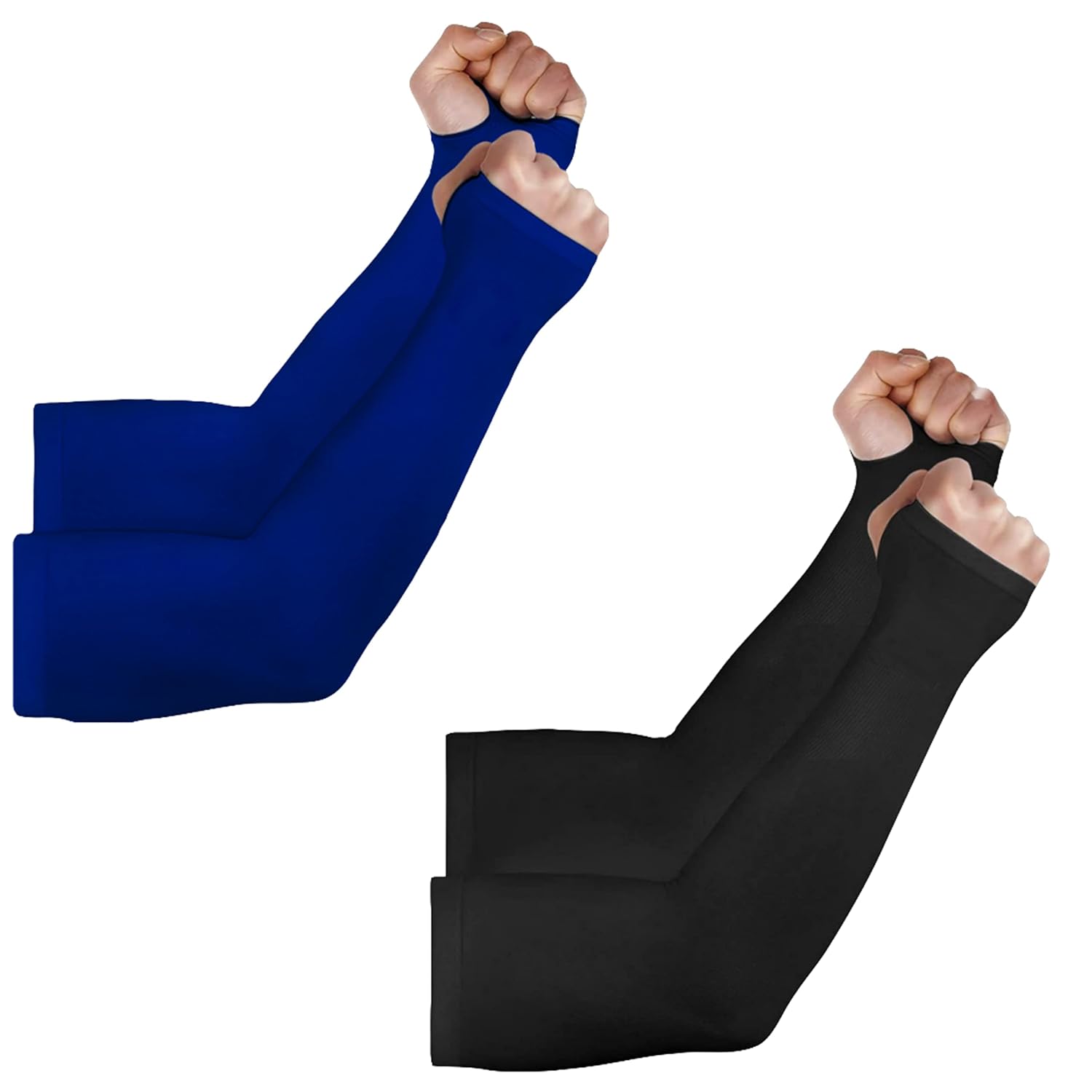 MIZUNA Sun Protection Arm Sleeves Hand gloves For Men & Women,Thumb Holes UPF 50 Arm Cover for Biking,Cricket,Cycling, Golf, Outdoor Sports - Image 3