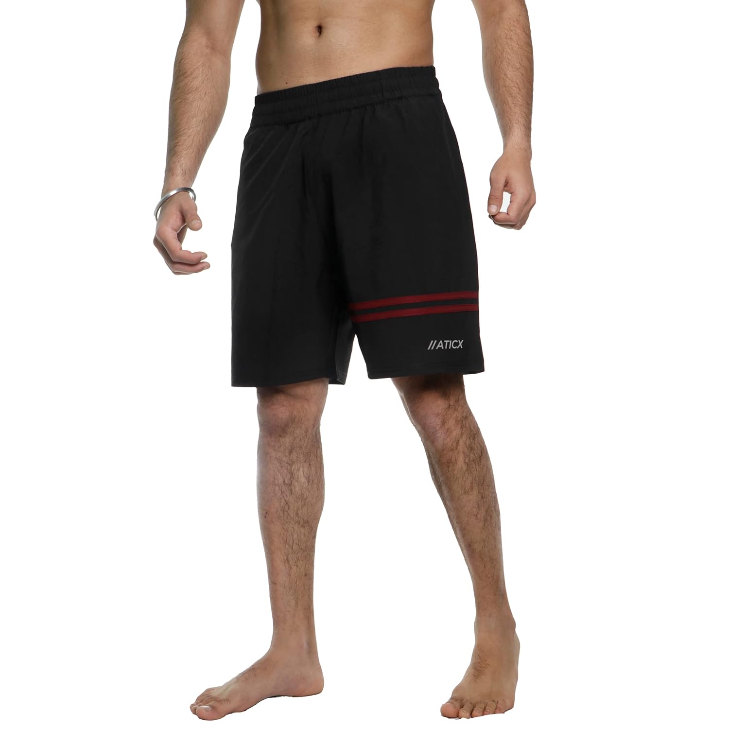 ATICX Polyester Shorts for Men - Quick Dry Lightweight with Zipper Pockets - Gym, Running, Jogging, Training Half Pants for Basketball, Swimming, Badminton, Cycling, Football, Outdoor & Home Wear - Image 24