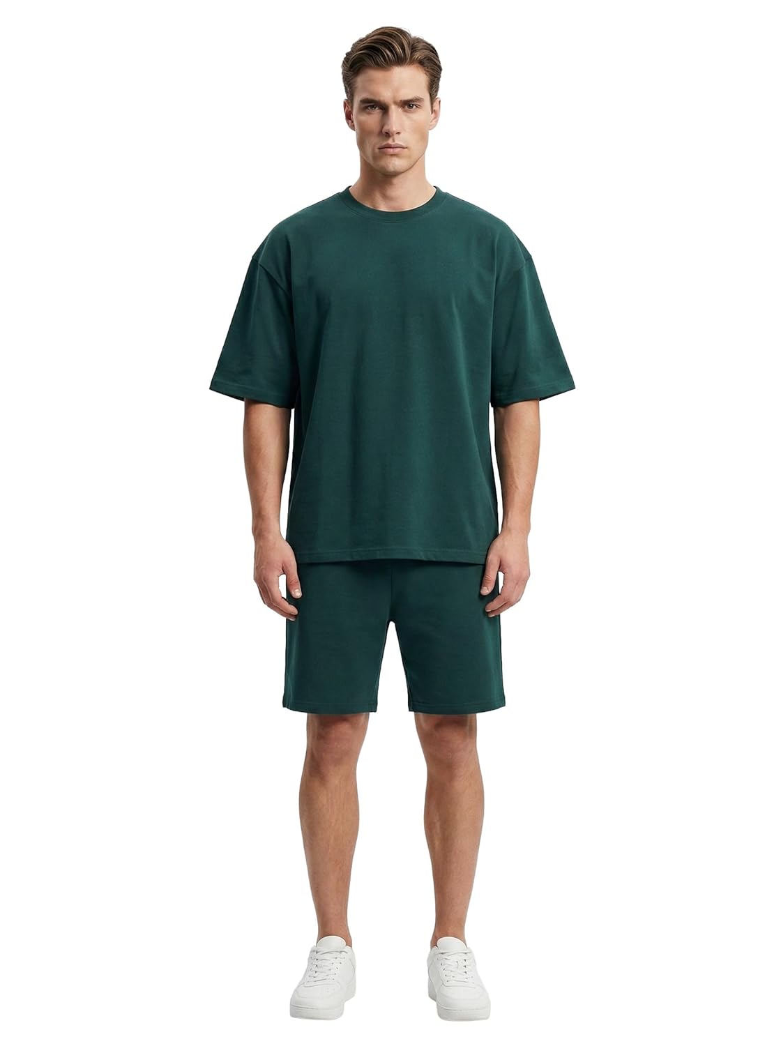 Kvetoo Men Cotton T Shirt and Shorts Set Co Ord Set for Men Summer Casual Lounge Wear Gym Workout T Shirt Shorts Combo Half Sleeve Comfortable Cotton Outfit - Image 5