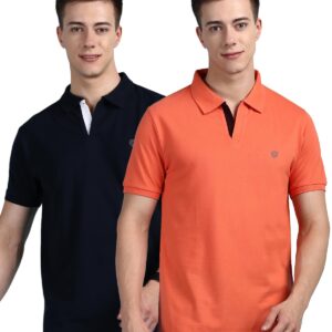 Lux Cozi Mens Cotton Solid Relaxed Fit Polo Shirt
