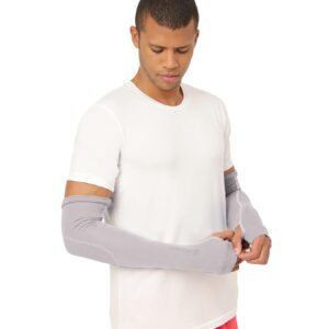 Freecultr Unisex Breathable Bamboo Cotton Antibacterial Arm Sleeves with Built-in Gloves | Soft, Sweat-Wicking & Skin-Friendly