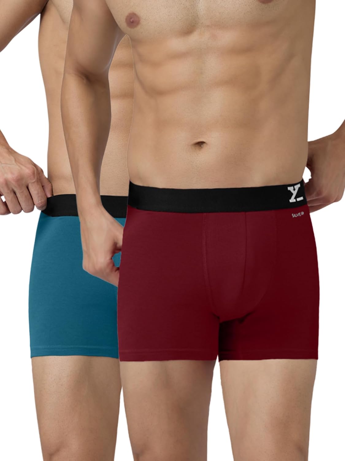 XYXX Men's Aero Super Combed Cotton Regular Fit Solid Antimicrobial Trunks with No Marks Waistband (Pack of 2) - Image 10