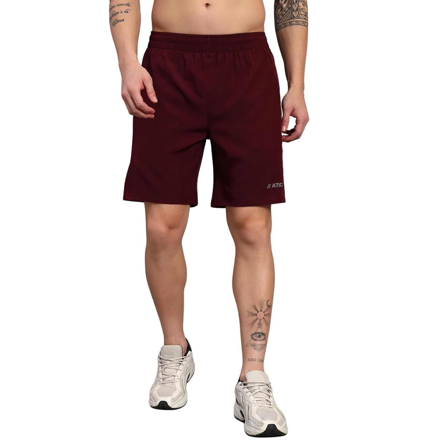ATICX Polyester Shorts for Men - Quick Dry Lightweight with Zipper Pockets - Gym, Running, Jogging, Training Half Pants for Basketball, Swimming, Badminton, Cycling, Football, Outdoor & Home Wear - Image 14