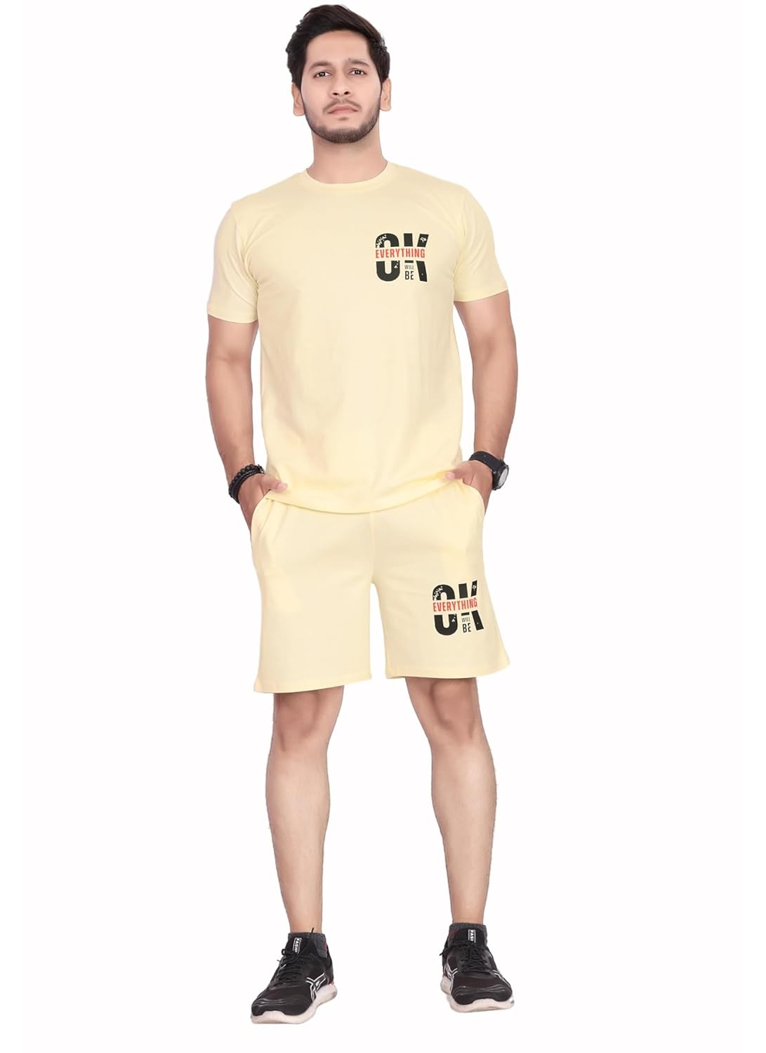 Men's Cotton Printed Night Suit Set of Top & Shorts|| Men's Pyjama Set || T-Shirt and Shorts Set for Men || Night Wear for Men || Night Suit for Men - Image 5