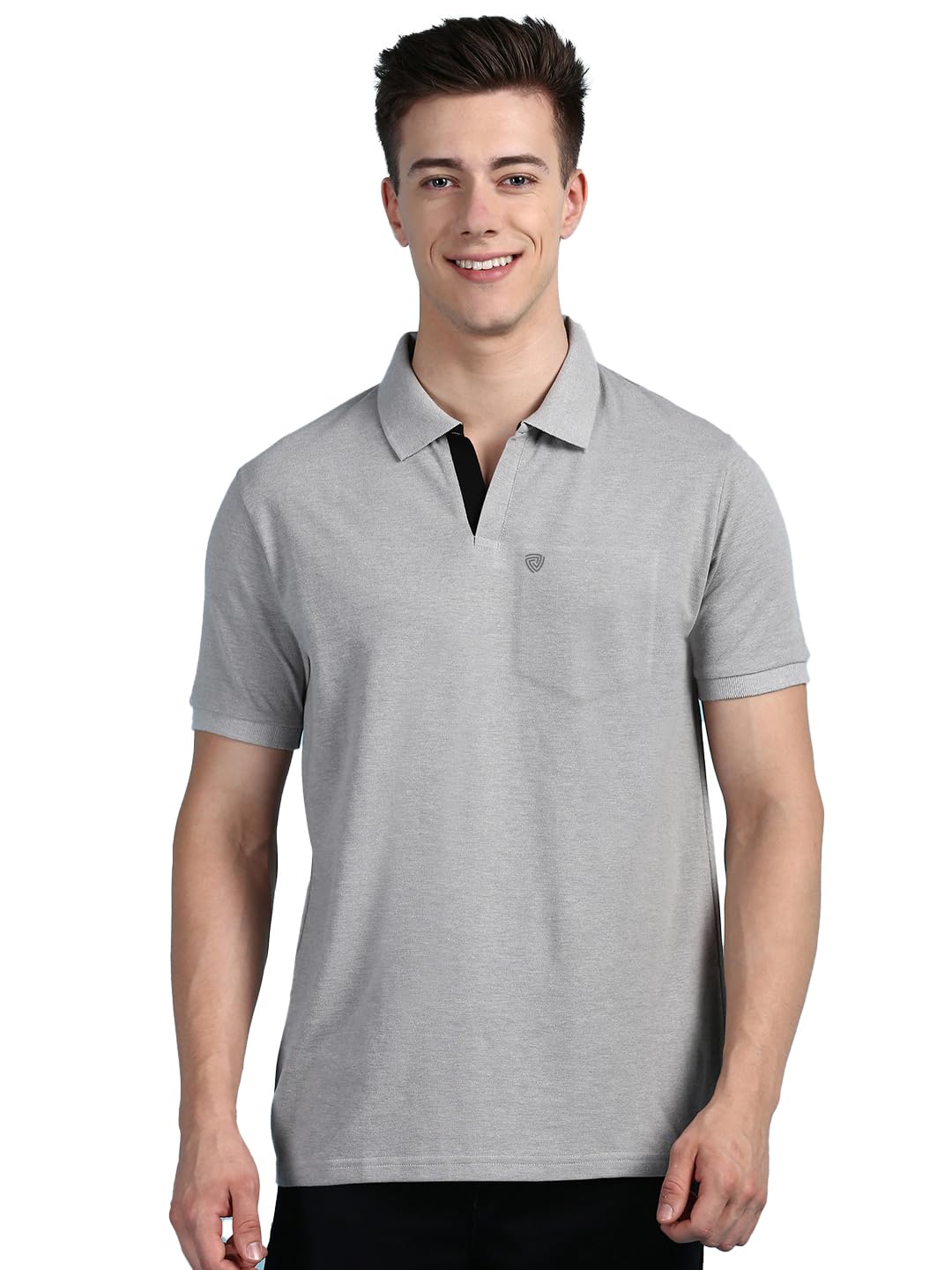Lux Cozi Men's Half Sleeve Soild Casual Regular Fit T-Shirt with Chest Pocket | Polo Tshirt for Men - Image 13