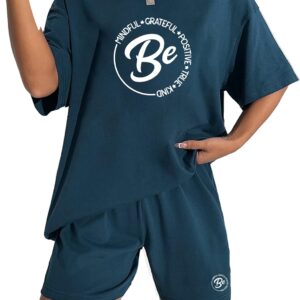 KSHS Women Cotton Night Suit Top & Shorts Set | Loose Fit Printed Nightwear Co Ord Set Stylish Western | Soft Breathable Sleepwear Shorts with Pocket for Women
