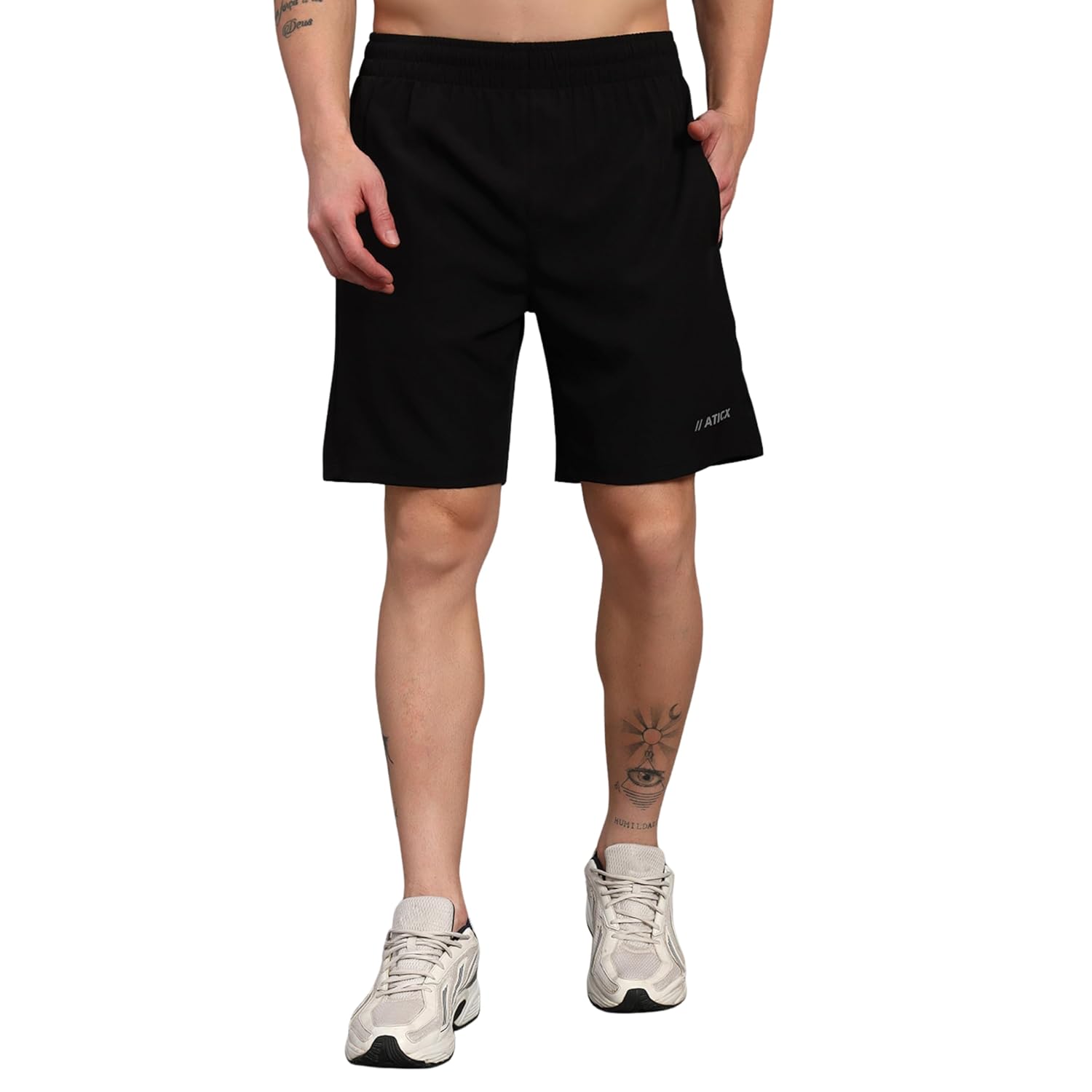 ATICX Polyester Shorts for Men - Quick Dry Lightweight with Zipper Pockets - Gym, Running, Jogging, Training Half Pants for Basketball, Swimming, Badminton, Cycling, Football, Outdoor & Home Wear - Image 22