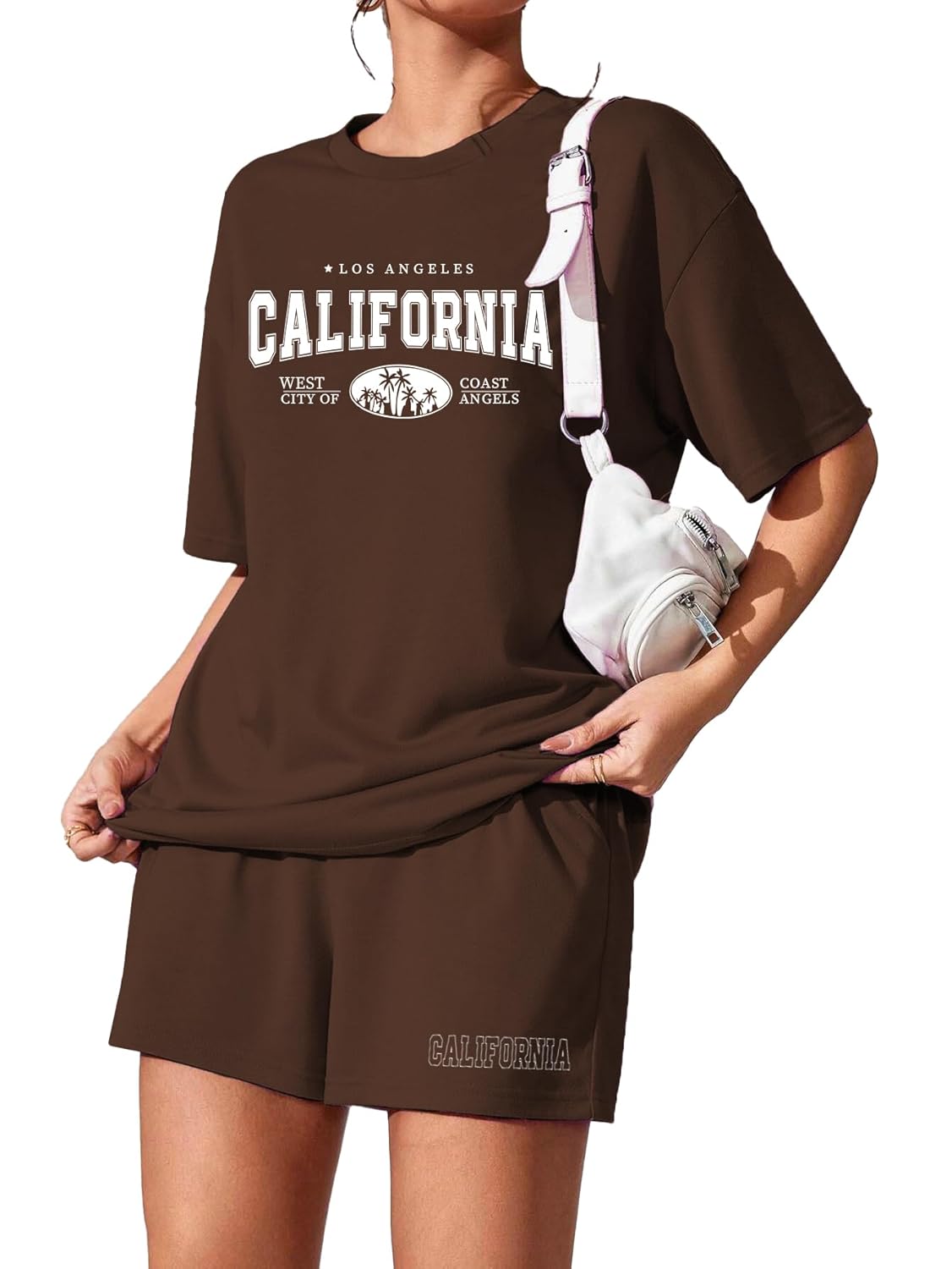 KSHS Women Cotton Night Suit Top & Shorts Set | Loose Fit Printed Nightwear Co Ord Set Stylish Western | Soft Breathable Sleepwear Shorts with Pocket for Women - Image 3