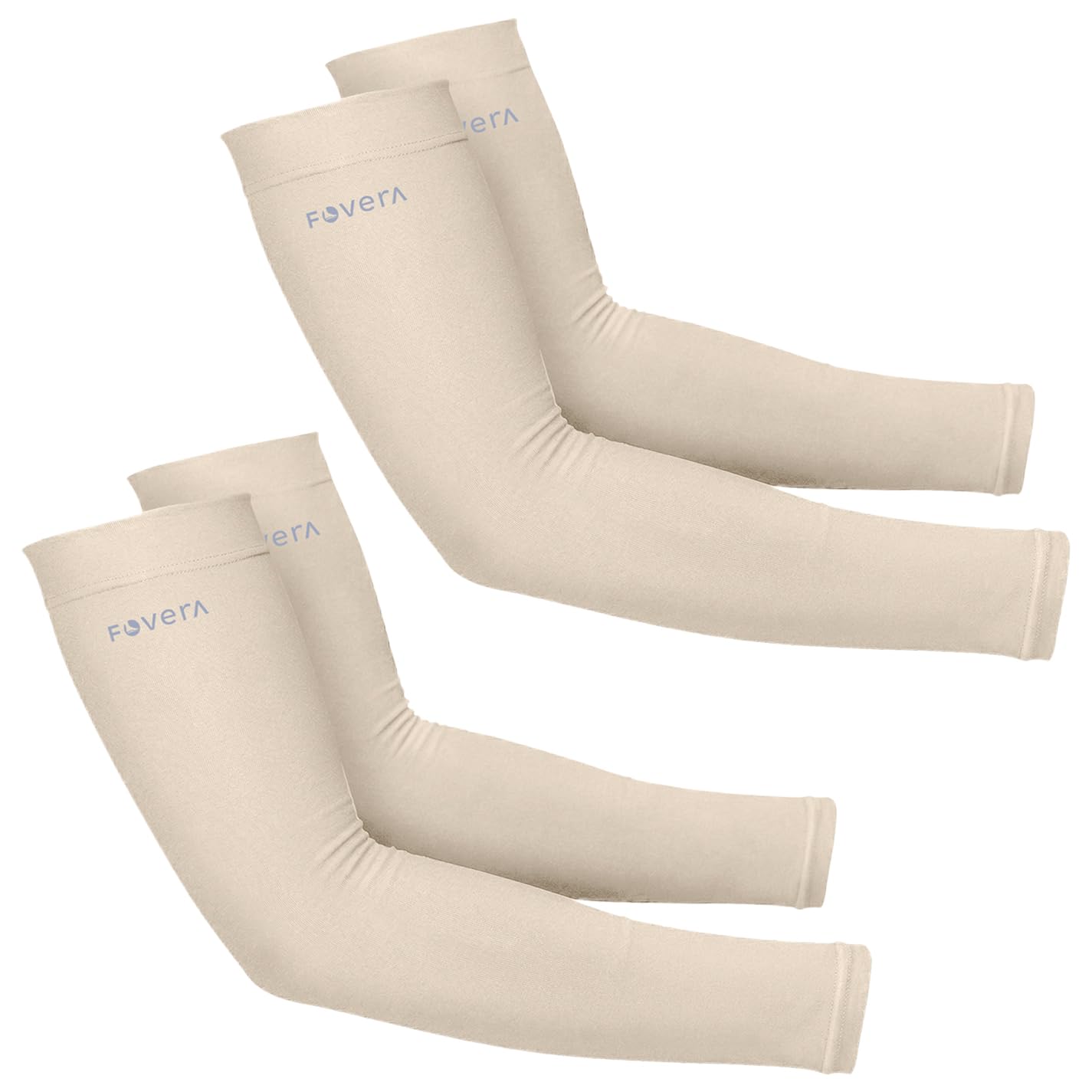 FOVERA UV Sun Protection Arm Sleeves for Men & Women – UPF 50+ Cooling Hand Cover for Biking, Cricket, Driving & Cycling – Seamless Compression Tattoo Cover & Tan Protection Guard - Image 3