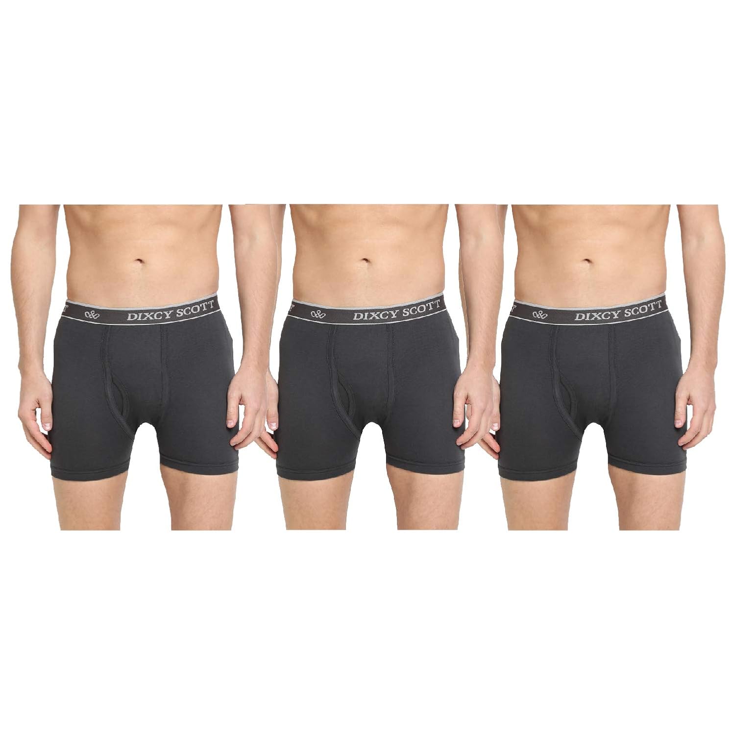 Dixcy Scott Originals Men 100% Combed Cotton Long Trunk (Pack of 3) (Assorted) - Image 7