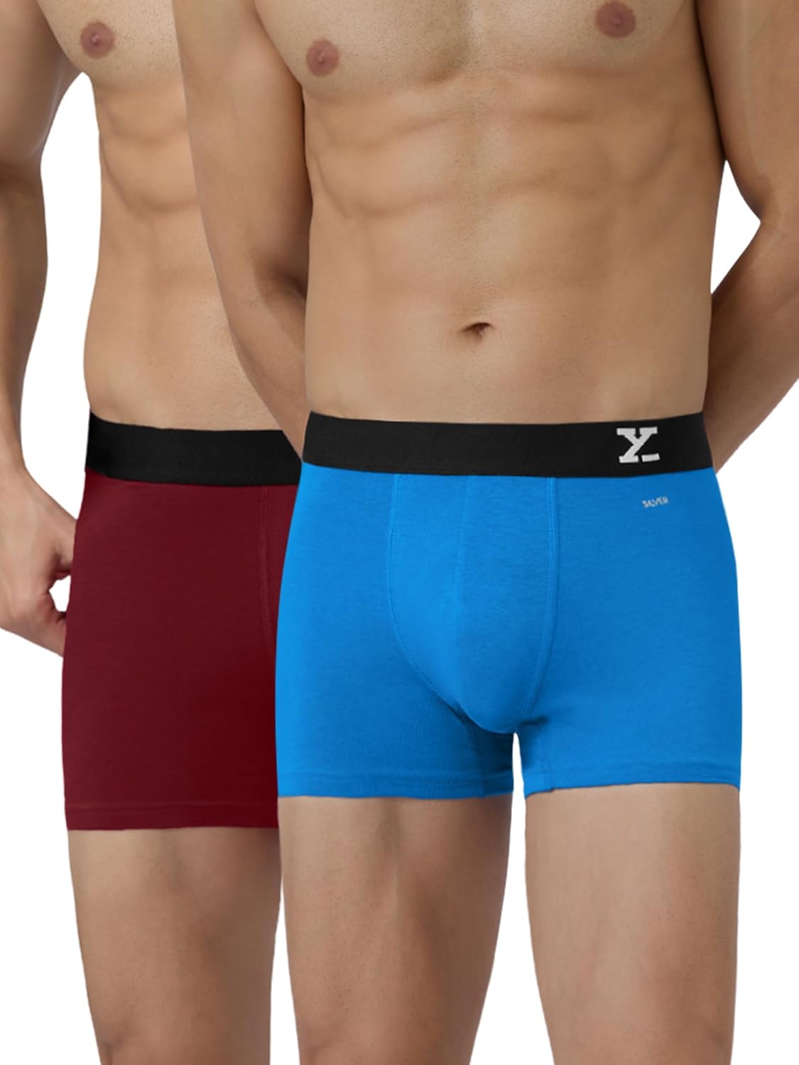 XYXX Men's Aero Super Combed Cotton Regular Fit Solid Antimicrobial Trunks with No Marks Waistband (Pack of 2) - Image 14