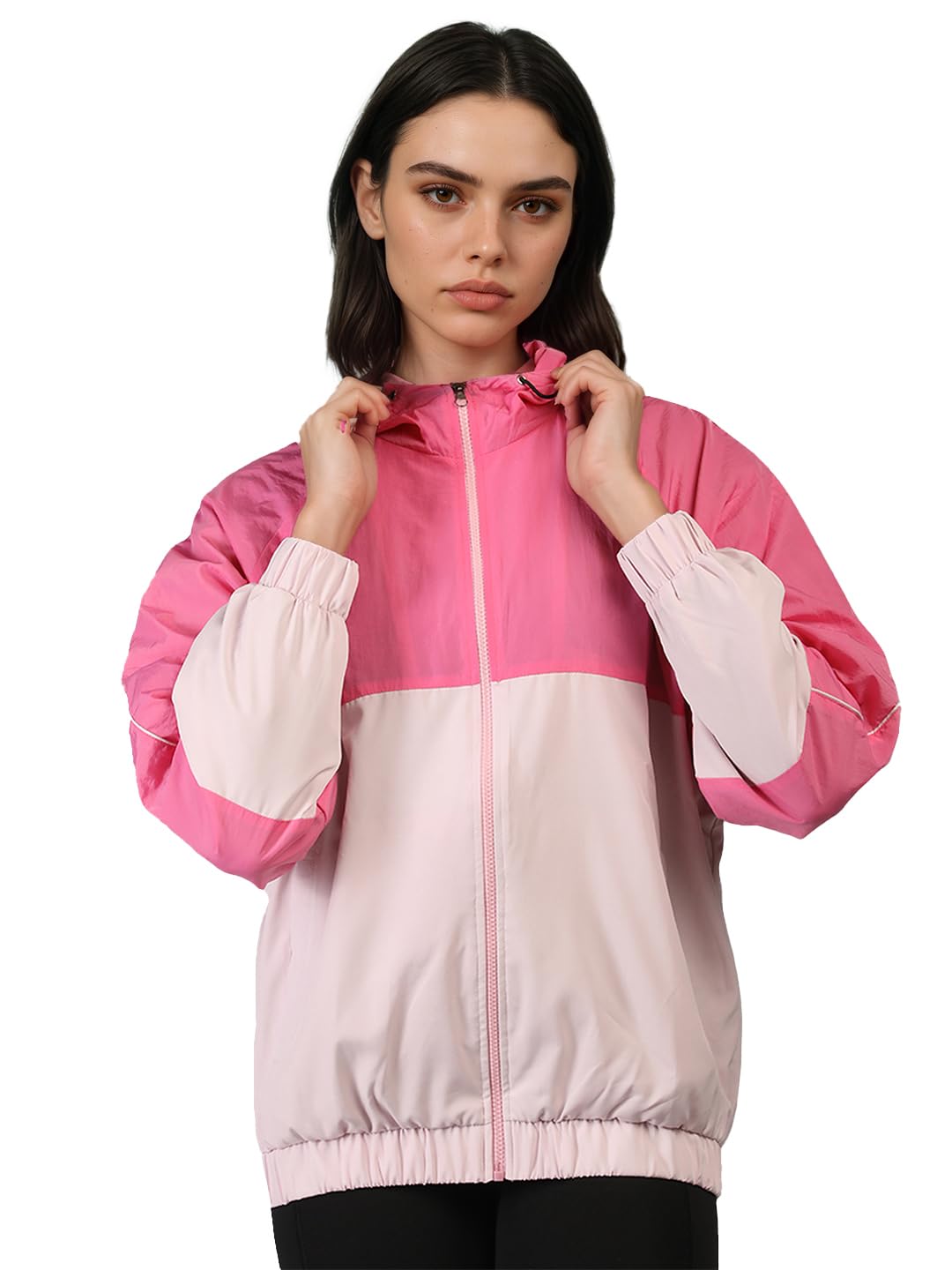 CHKOKKO Sunscreen Jacket for Women Hooded Zipper Sports Jacket | UV Protection | Sun Protective | Lightweight Water Resistant | Riding Biker | Outdoor Travel Gym Running - Image 5