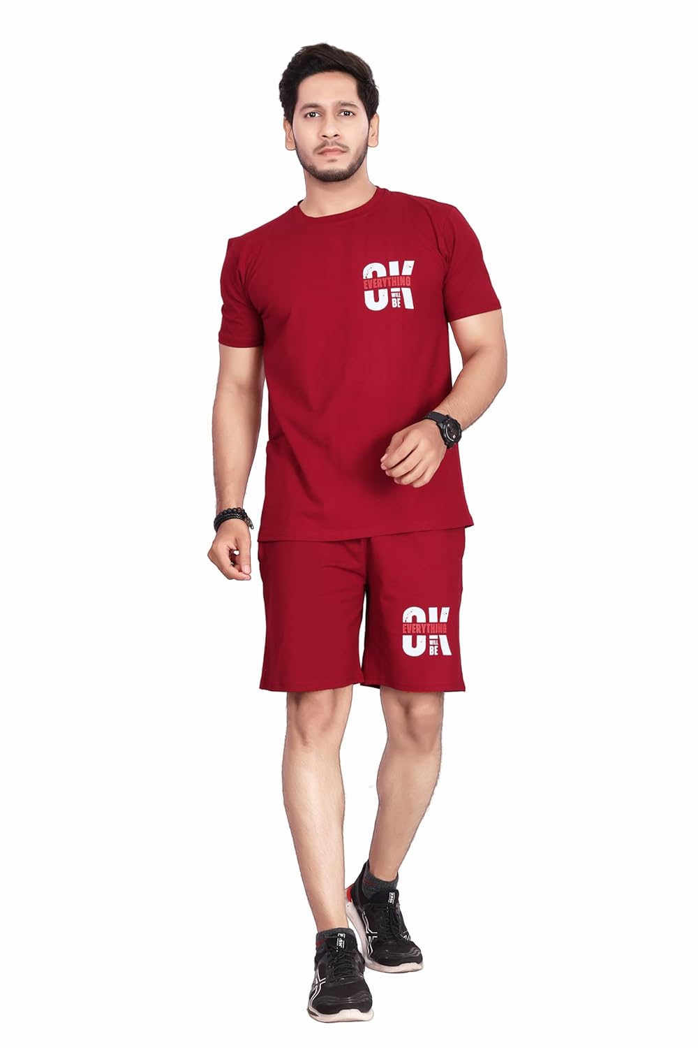 Men's Cotton Printed Night Suit Set of Top & Shorts|| Men's Pyjama Set || T-Shirt and Shorts Set for Men || Night Wear for Men || Night Suit for Men - Image 12