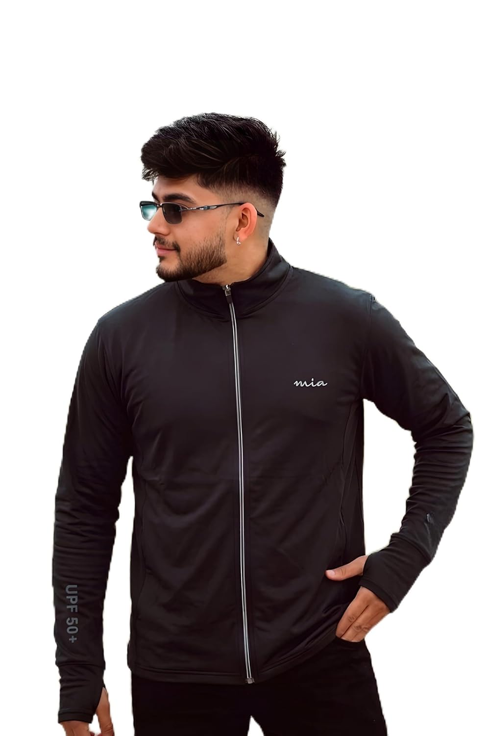 MIA FASHION Men's Sunscreen Jacket with UPF 50+ UV Protection – Lightweight Breathable Quick Dry Summer Jacket for Sun & Pollution Protection, Ideal for Biking, Gym, Hiking & Outdoor Sports - Image 3