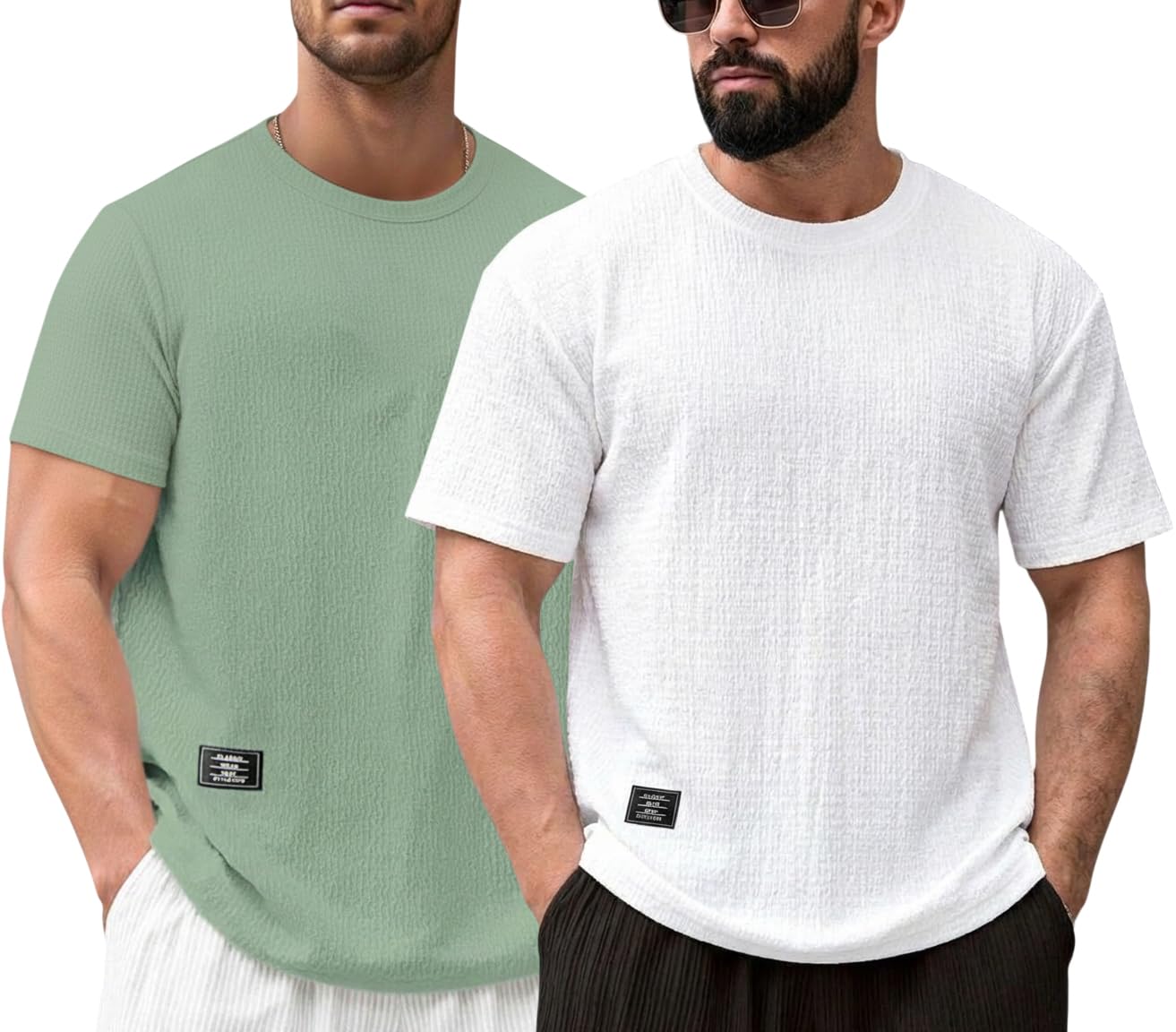 RodZen Men's Polycotton Regular Fit Half Sleeve Texture Print Round Neck T-Shirt - Image 8